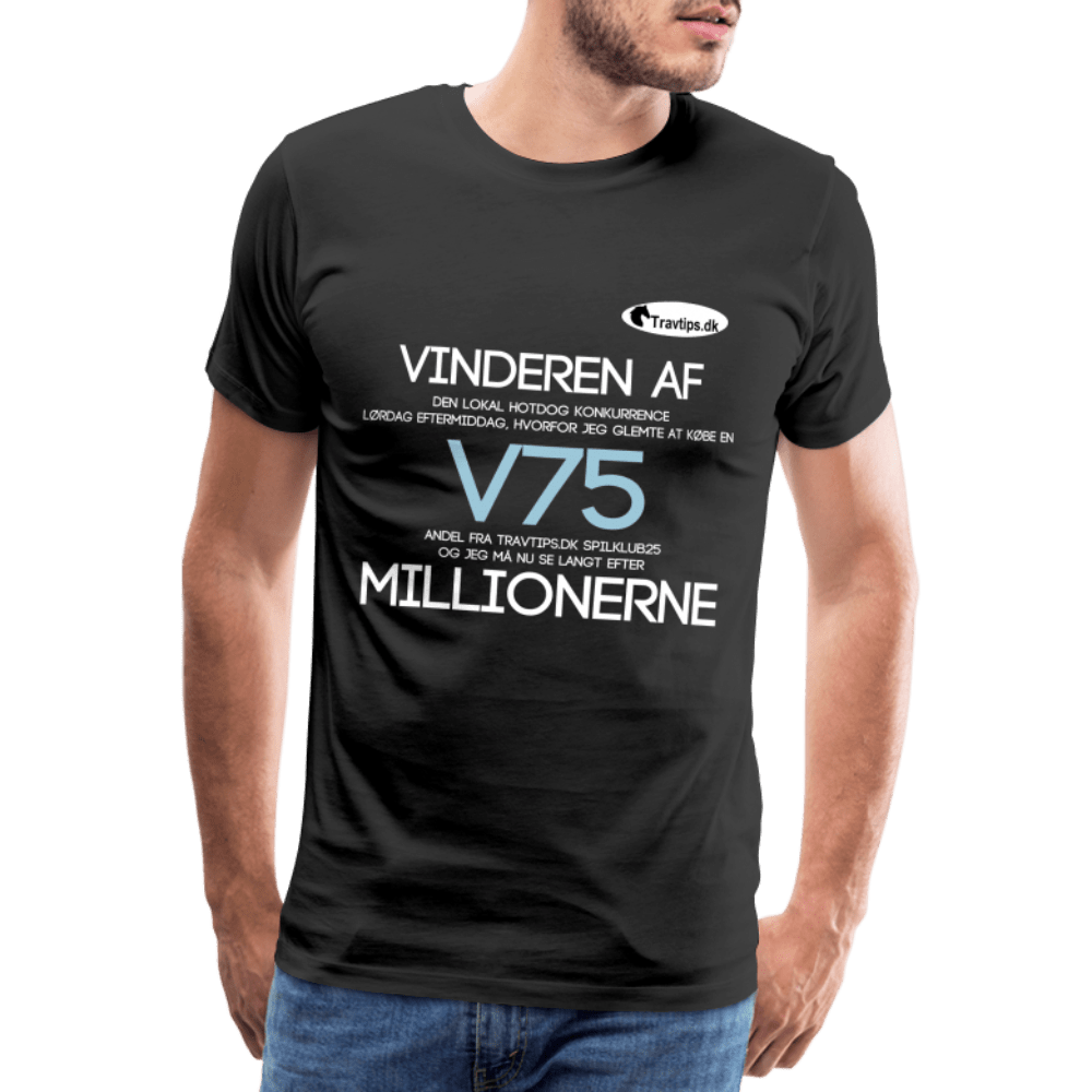 SPOD Men’s Premium T-Shirt | Spreadshirt 812 V75 Millionerne - Travtips.dk T-shirt