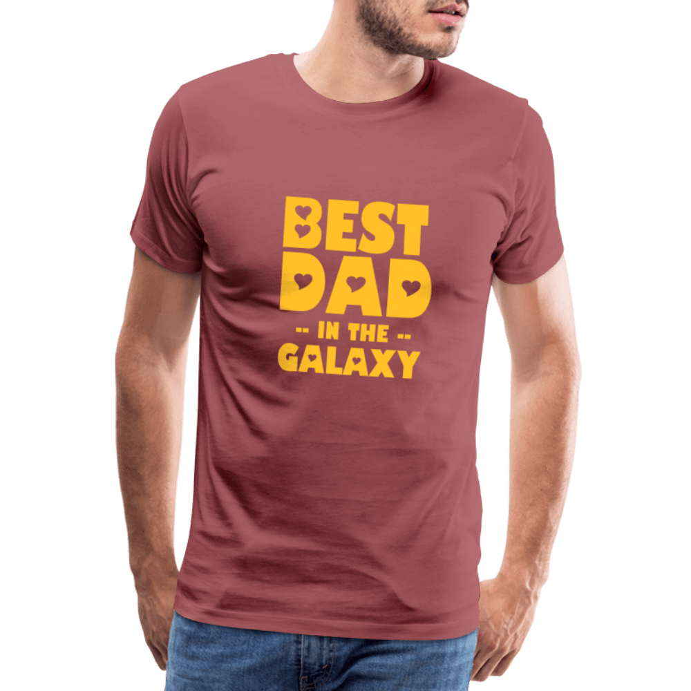 SPOD Men’s Premium T-Shirt | Spreadshirt 812 washed burgundy / S Best Dad - Herre Premium T-shirt