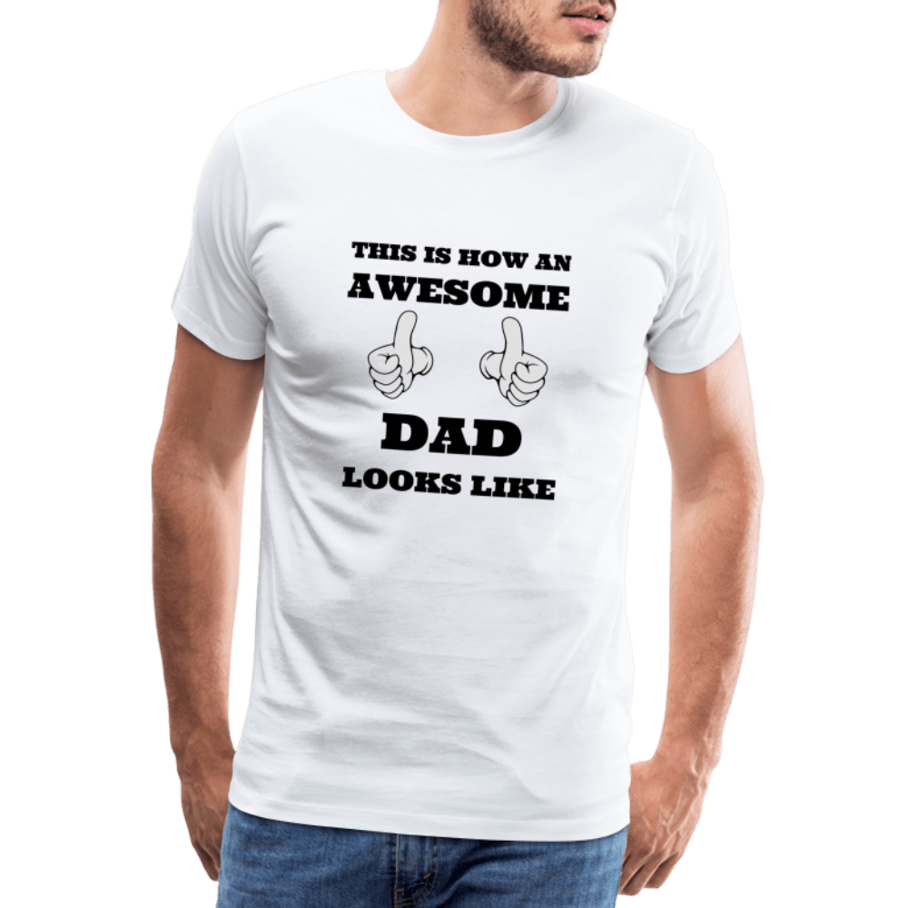 SPOD Men’s Premium T-Shirt | Spreadshirt 812 white / S Awesome Dad - Herre Premium T-shirt
