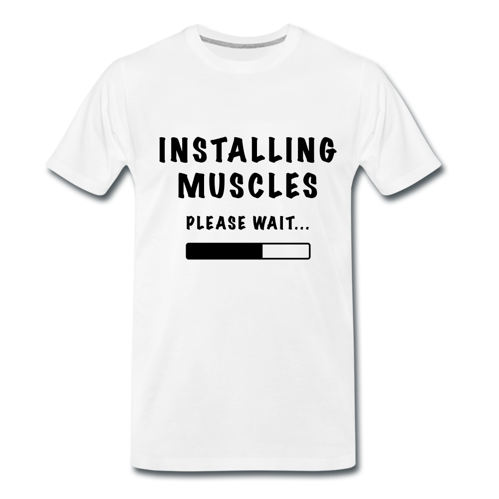 SPOD Men’s Premium T-Shirt | Spreadshirt 812 white / S Installing Muscles - Premium T-shirt