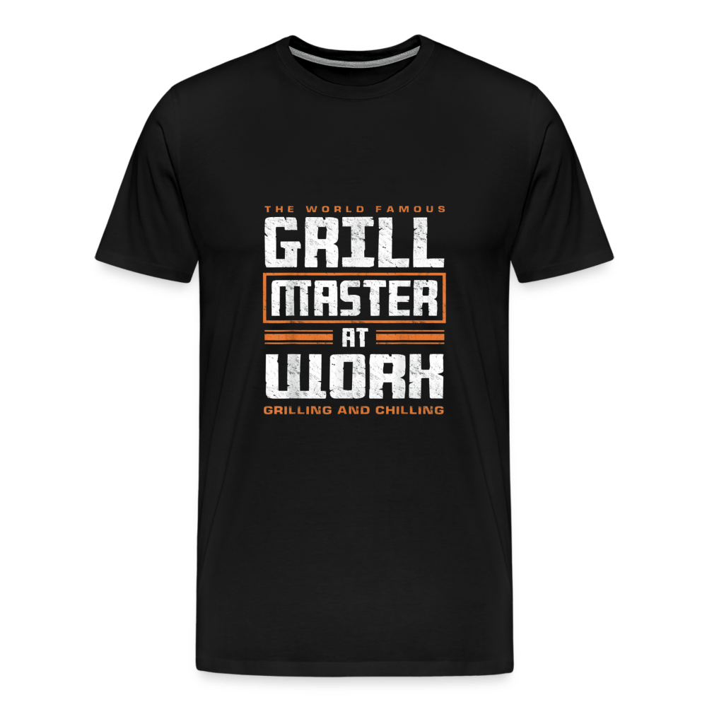 SPOD Men’s Premium T-Shirt | Spreadshirt 812 World Famous Grill Master At Work - Herre premium T-shirt