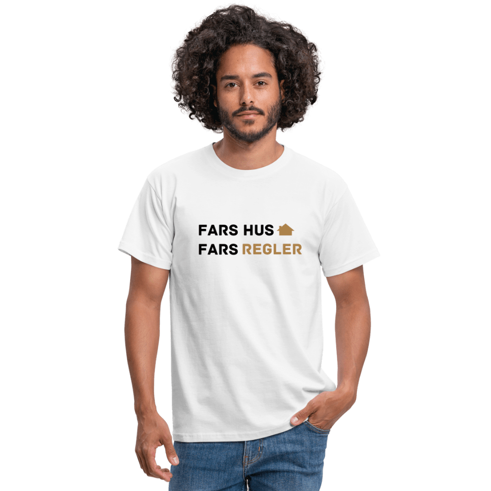 SPOD Men's T-Shirt | Gildan white / S Fars hus, fars regler - T-shirt