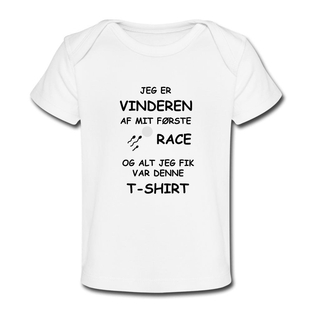 SPOD Økologisk T-shirt til baby hvid / 56 (0-1 md.) Race - Økologisk Baby T-Shirt