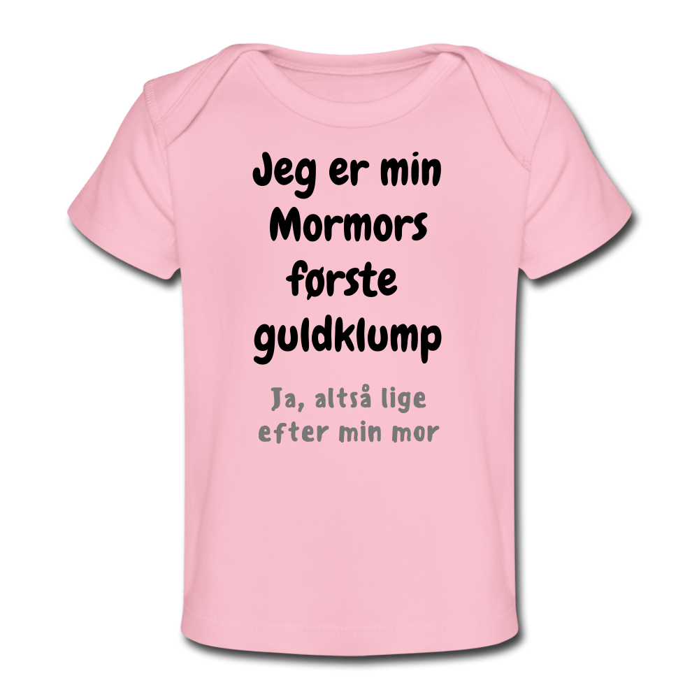 SPOD Organic Baby T-Shirt | Spreadshirt 1433 light pink / 50/56 (0-1m) Mormors Guldklump - Økologisk T-shirt til baby