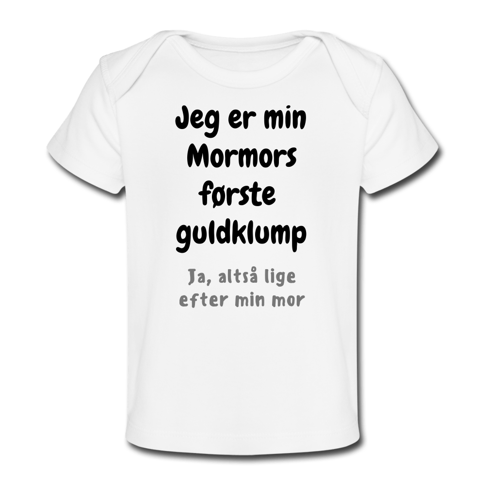 SPOD Organic Baby T-Shirt | Spreadshirt 1433 white / 50/56 (0-1m) Mormors Guldklump - Økologisk T-shirt til baby