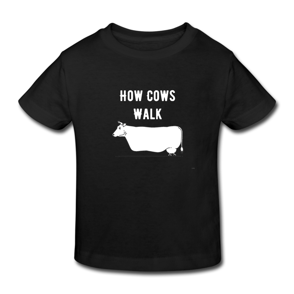 SPOD Organic børne shirt 98/104 (3-4 år) How Cows Walk - Økologisk T-Shirt