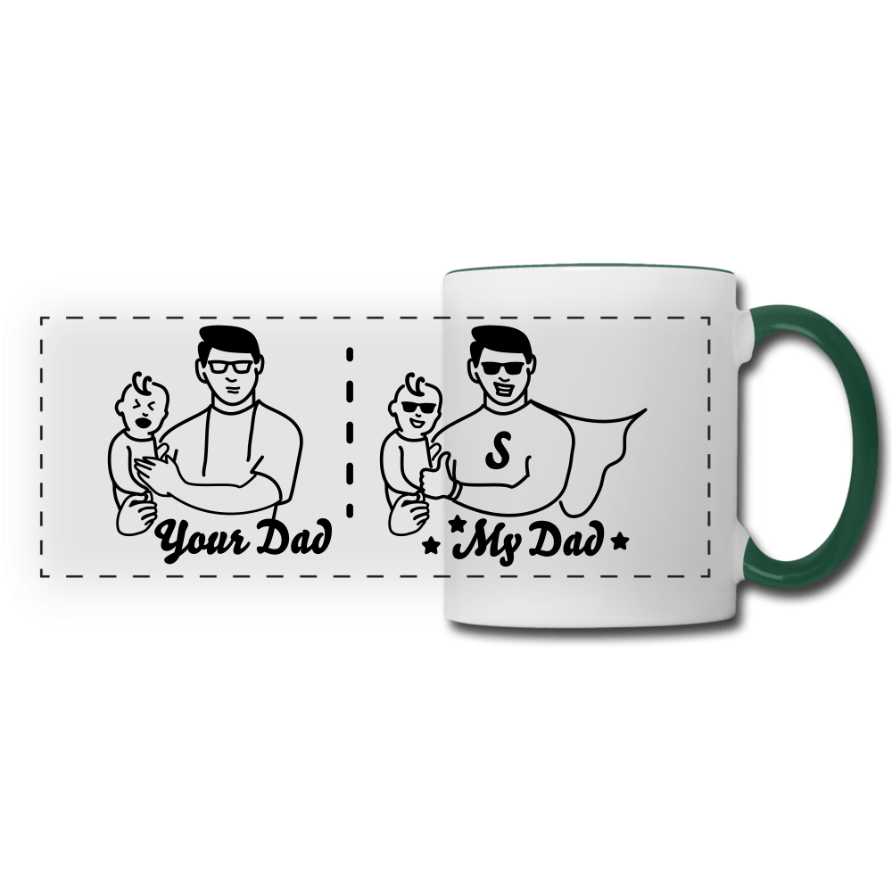 SPOD Panoramic Mug | groener white/dark green Your Dad, My Dad - Krus