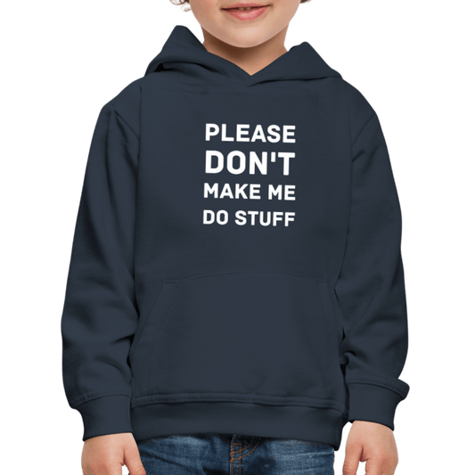SPOD Premium hættetrøje til børn Please Don't - Børn & Teen Hoodie