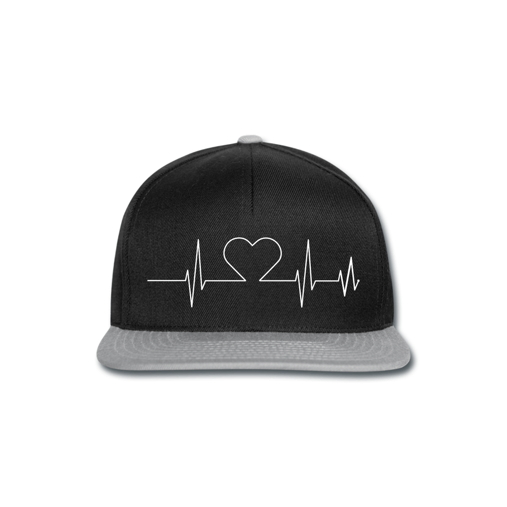 SPOD Snapback Cap | Bleechfield black/grey Heart - Snapback Cap
