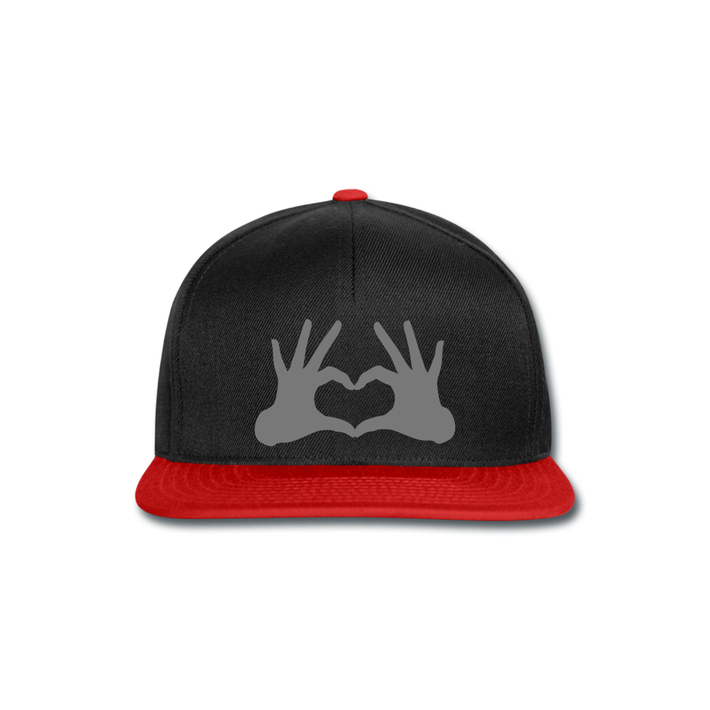 SPOD Snapback Cap | Bleechfield black/red Love - Snapback Cap