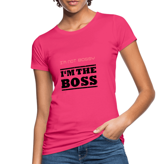 SPOD Women's Organic T-Shirt | Continental Clothing neon pink / S I'm The Boss - Øko T-shirt