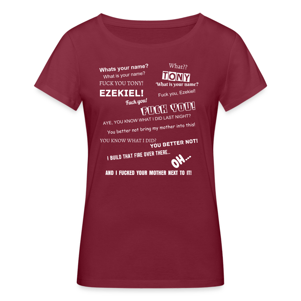 SPOD Women’s Organic T-Shirt | Stanley & Stella burgundy / S Tony & Ezekiel - T-shirt til damer