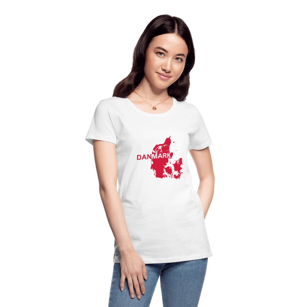 SPOD Women’s Premium Organic T-Shirt | Spreadshirt 1351 S Danmark - Dame Premium T-shirt af økologisk bomuld