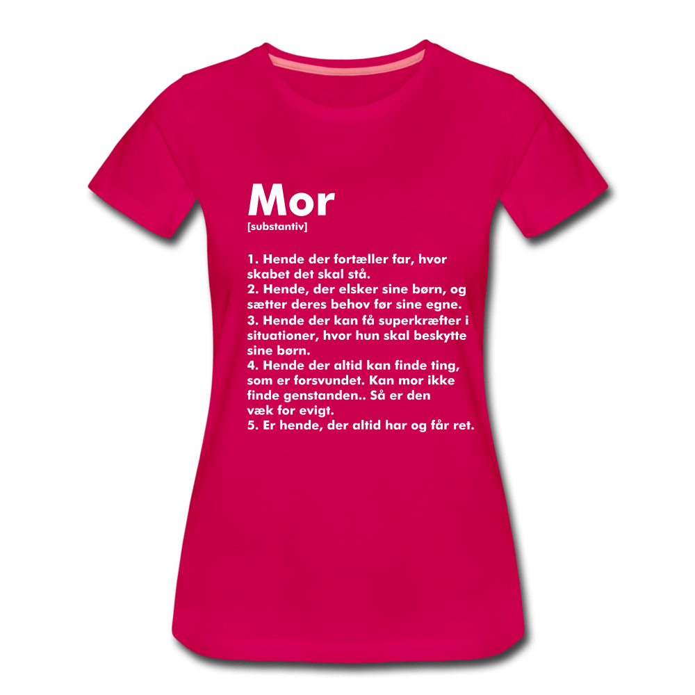 SPOD Women’s Premium T-Shirt | Spreadshirt 813 dark pink / S Mor Defintion - Dame premium T-shirt