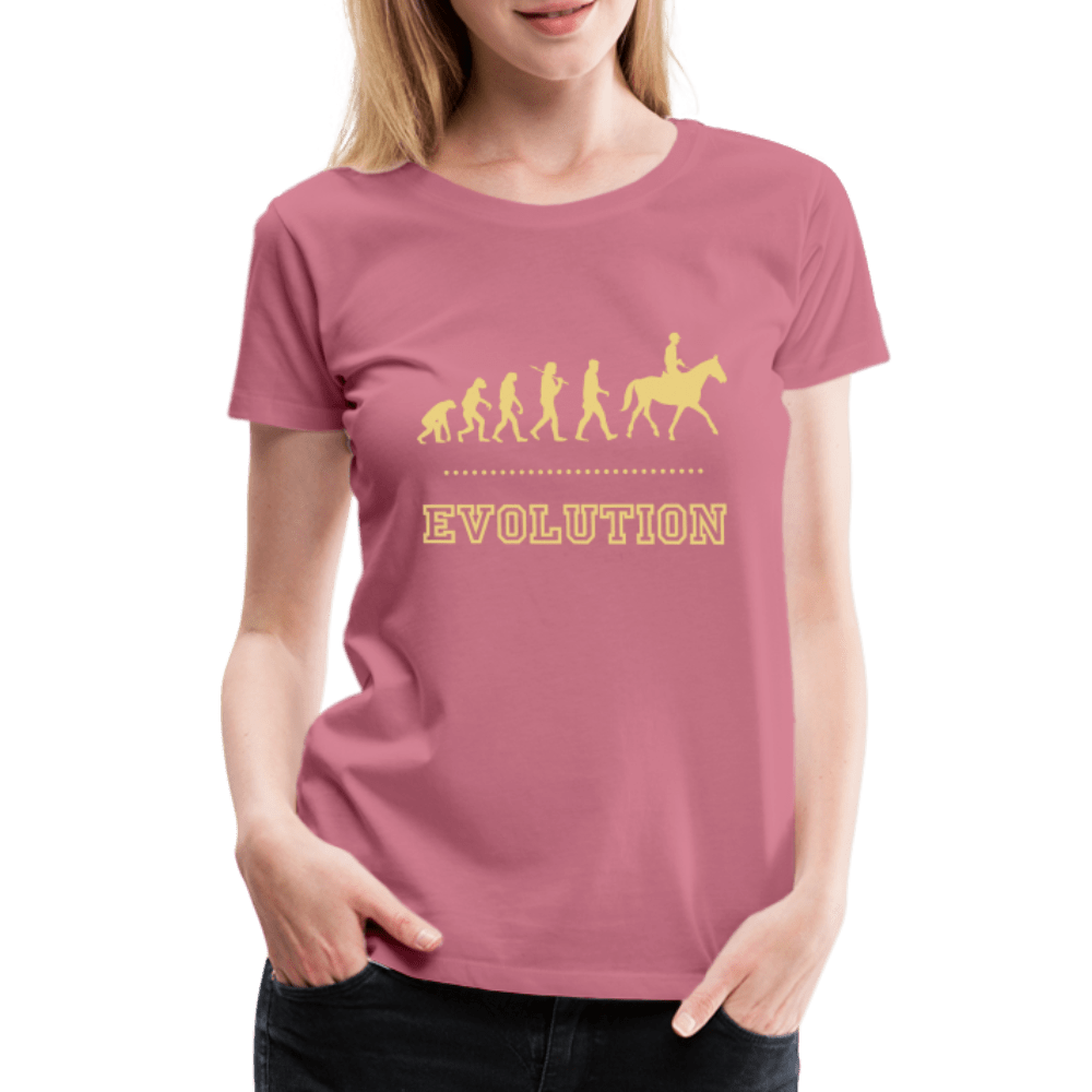 SPOD Women’s Premium T-Shirt | Spreadshirt 813 Evolution - Heste T-shirt