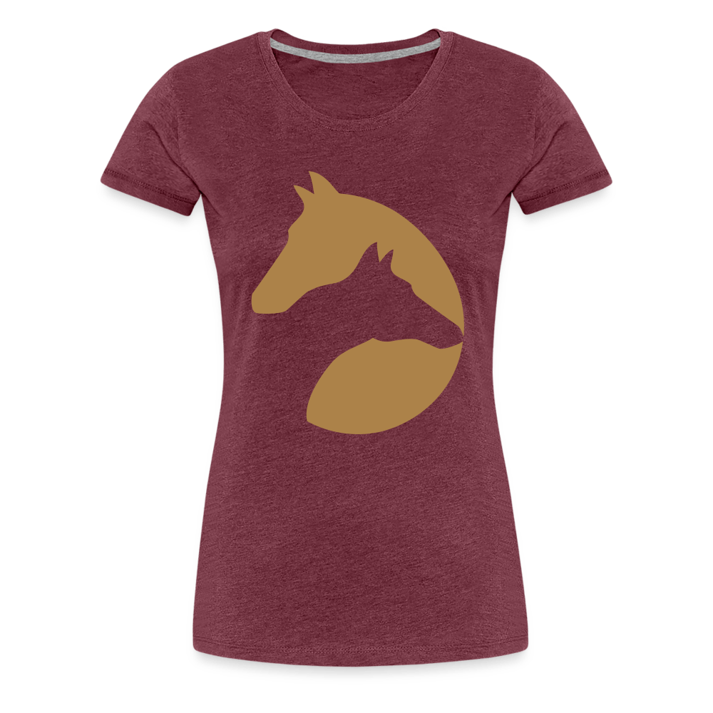 SPOD Women’s Premium T-Shirt | Spreadshirt 813 heather burgundy / S Heste - Dame Premium T-shirt