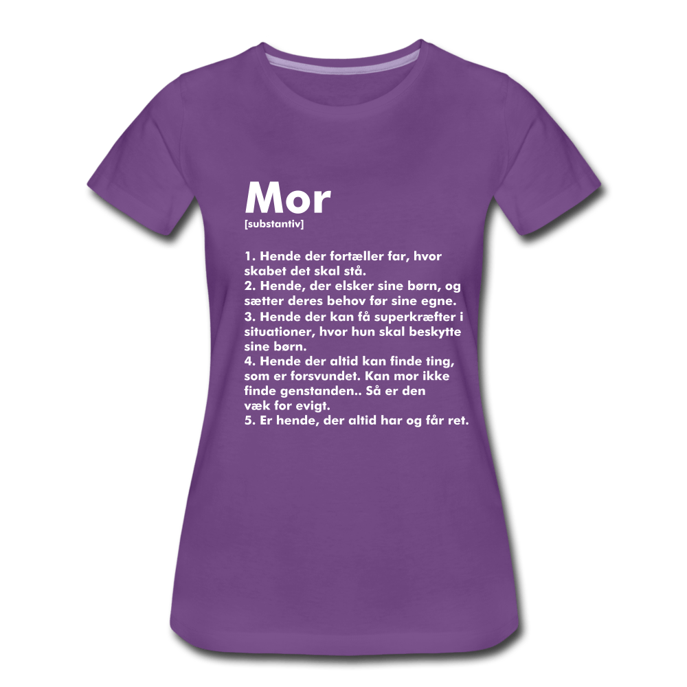 SPOD Women’s Premium T-Shirt | Spreadshirt 813 purple / S Mor Defintion - Dame premium T-shirt