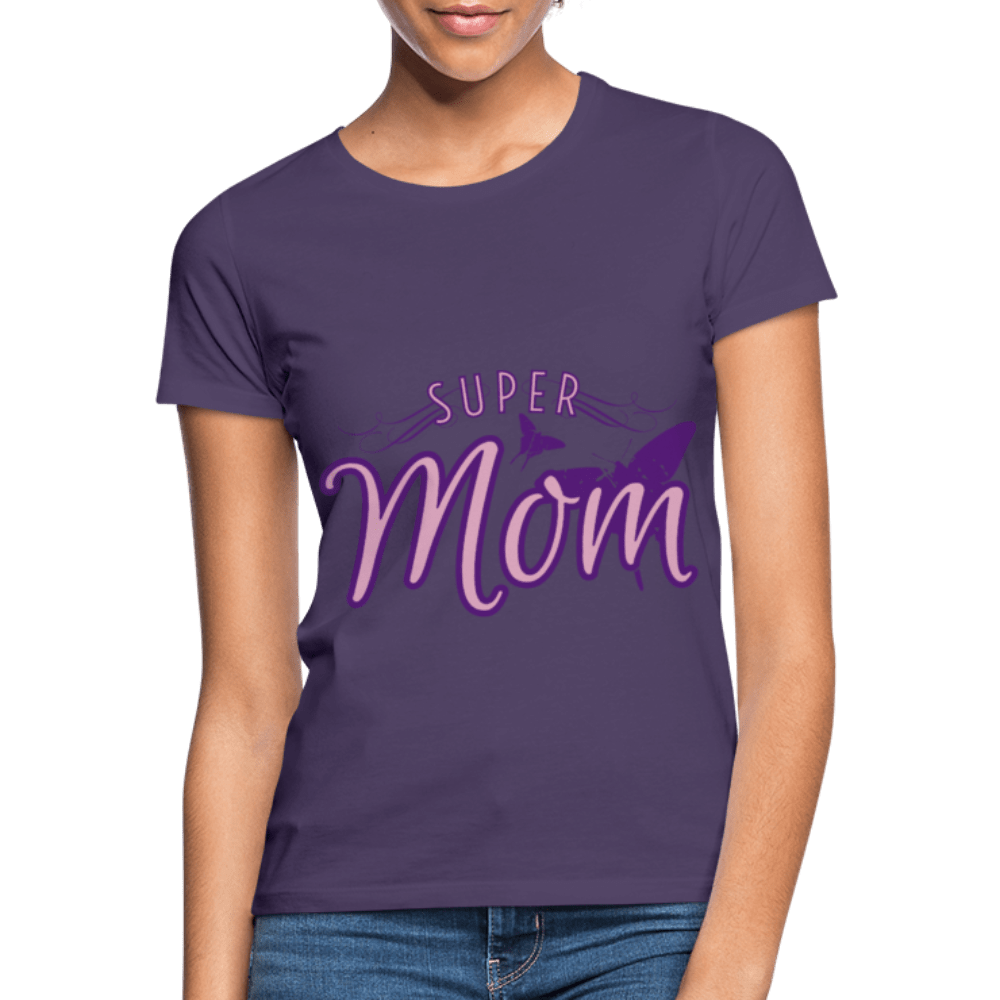SPOD Women's T-Shirt | B&C dark purple / S Super Mom T-shirt