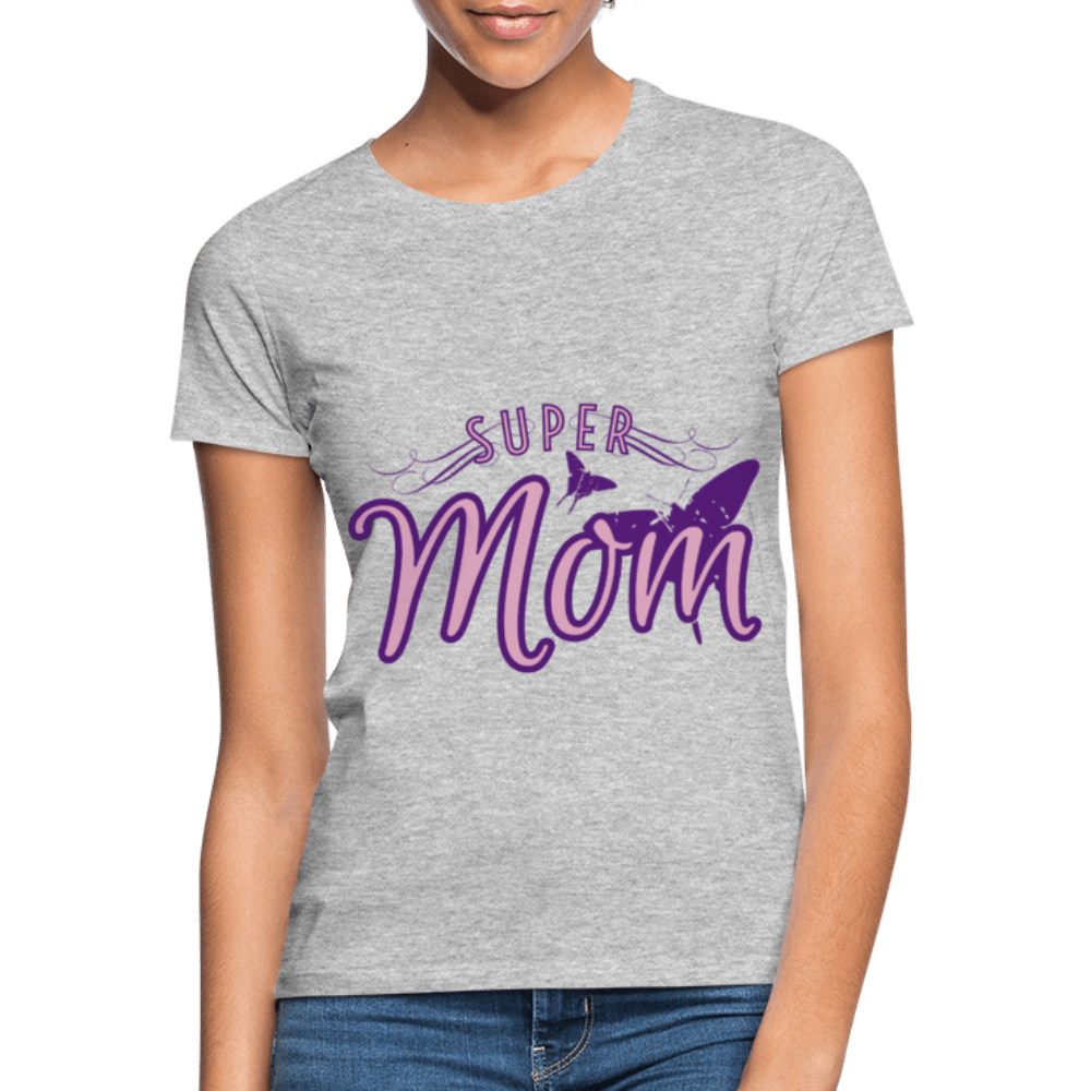 SPOD Women's T-Shirt | B&C heather grey / S Super Mom T-shirt