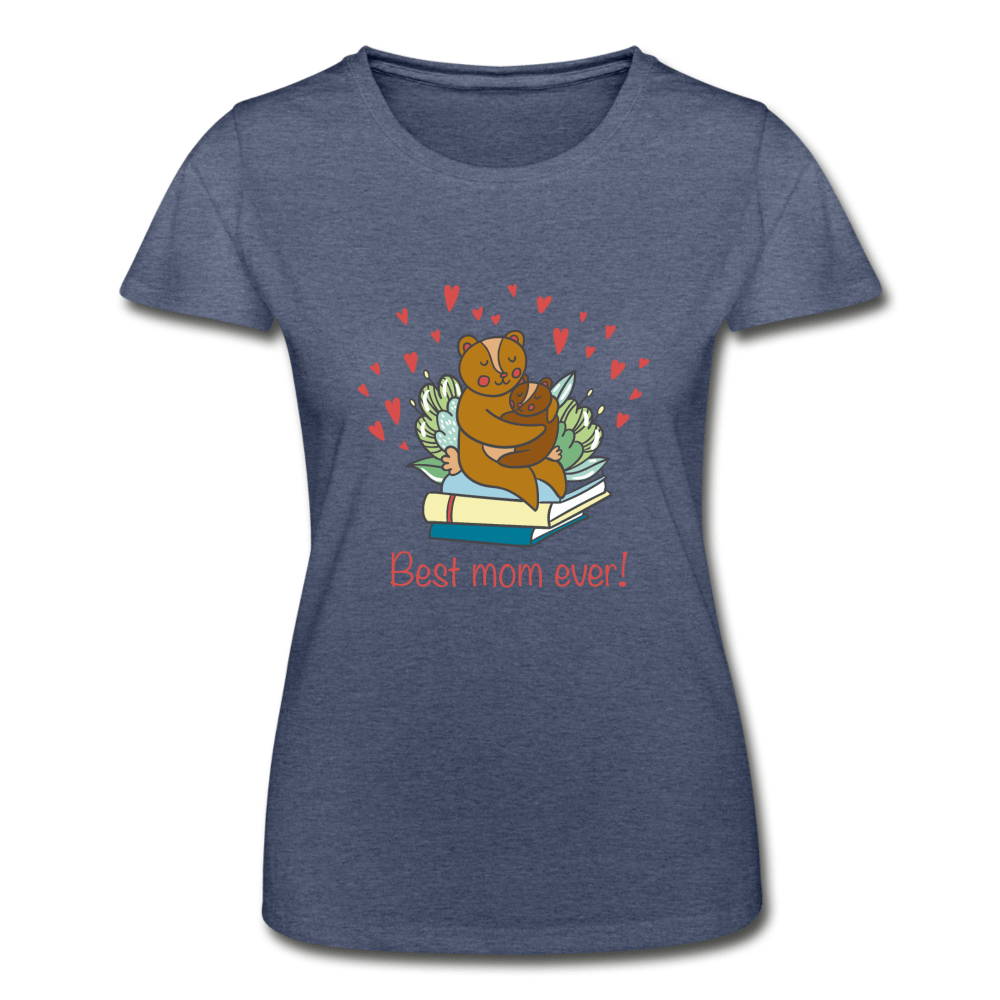 SPOD Women’s T-Shirt | Fruit of the Loom heather navy / S Best Mom Ever -  T-shirt fra Fruit of the Loom